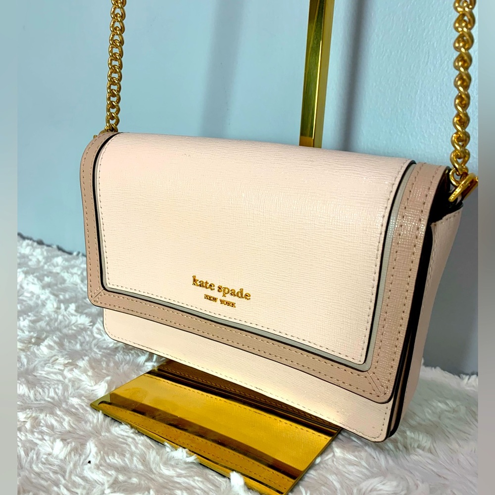 New Kate Spade Morgan Block Purse Wallet Dogwood Crossbody 1/2 Price Off Retail
